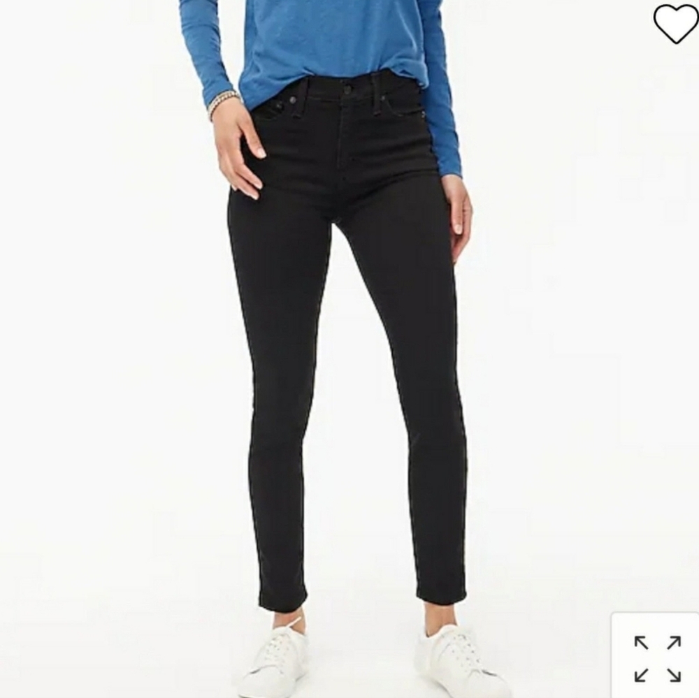NWT J.Crew Black 9" Mid-Rise Skinny Jeans